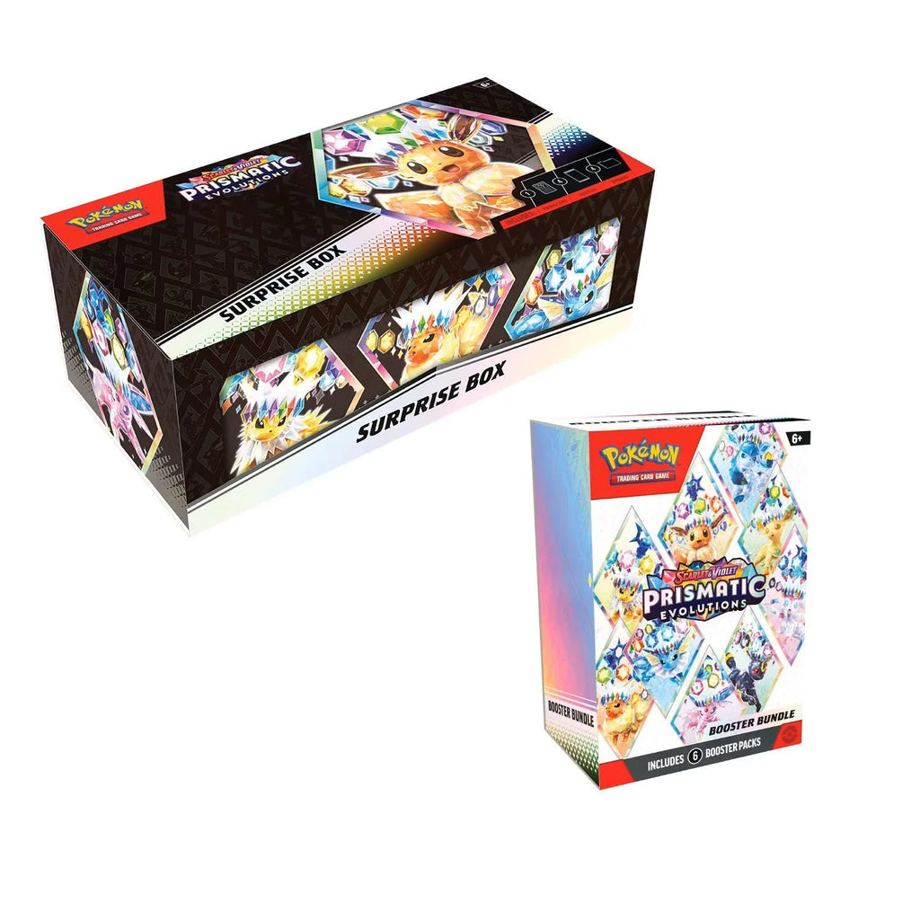 Pokemon Prismatic Evolutions Surprise Box & Booster Bundle