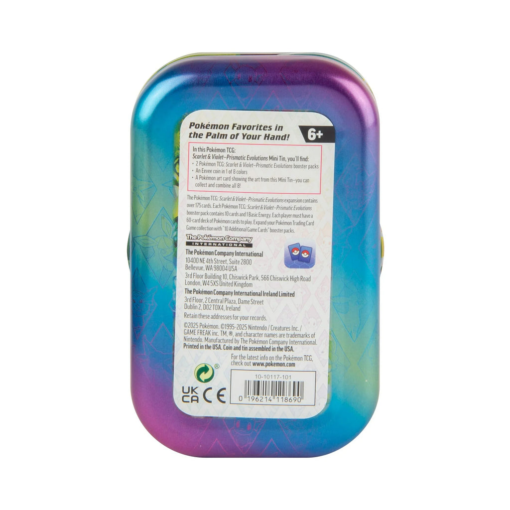 Pokemon SV8.5 Prismatic Evolutions Mini Tin Randomly Selected