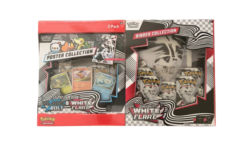 Sam's Club Pokémon White Flare Binder Collection + Black bolt Poster Collection