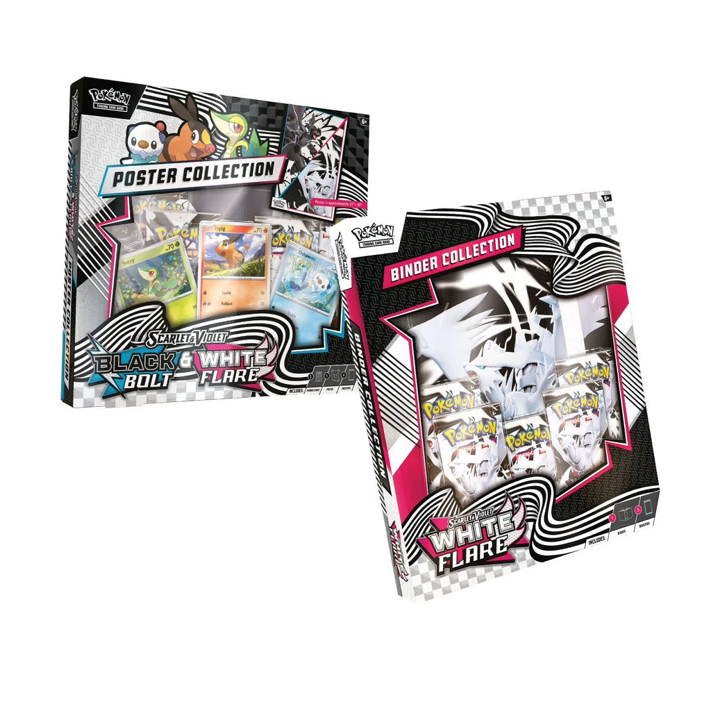 Sam's Club Pokémon White Flare Binder Collection + Black bolt Poster Collection