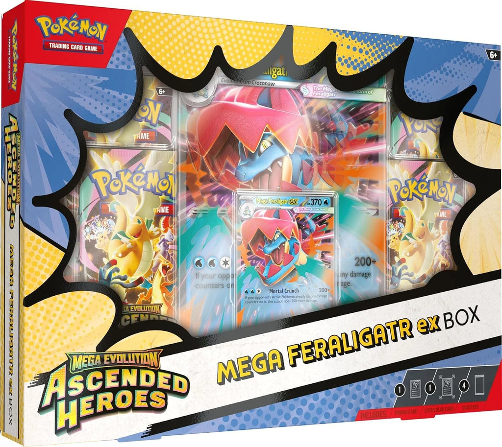 Pokemon TCG Mega Evolution Ascended Heroes Mega Feraligatr ex Box