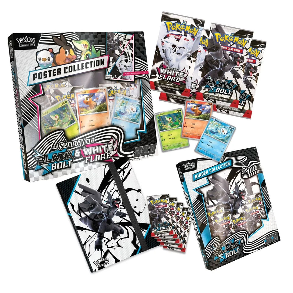 Sam's Club Black Bolt & White Flare Poster and Black Bolt Binder Collection Bundle