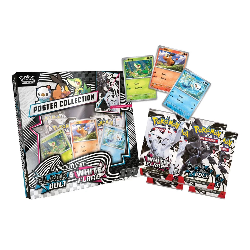 Sam's Club Pokémon White Flare Binder Collection + Black bolt Poster Collection
