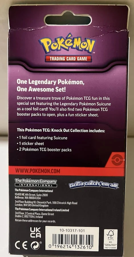 Pokemon Suicune Knock Out Collection Box